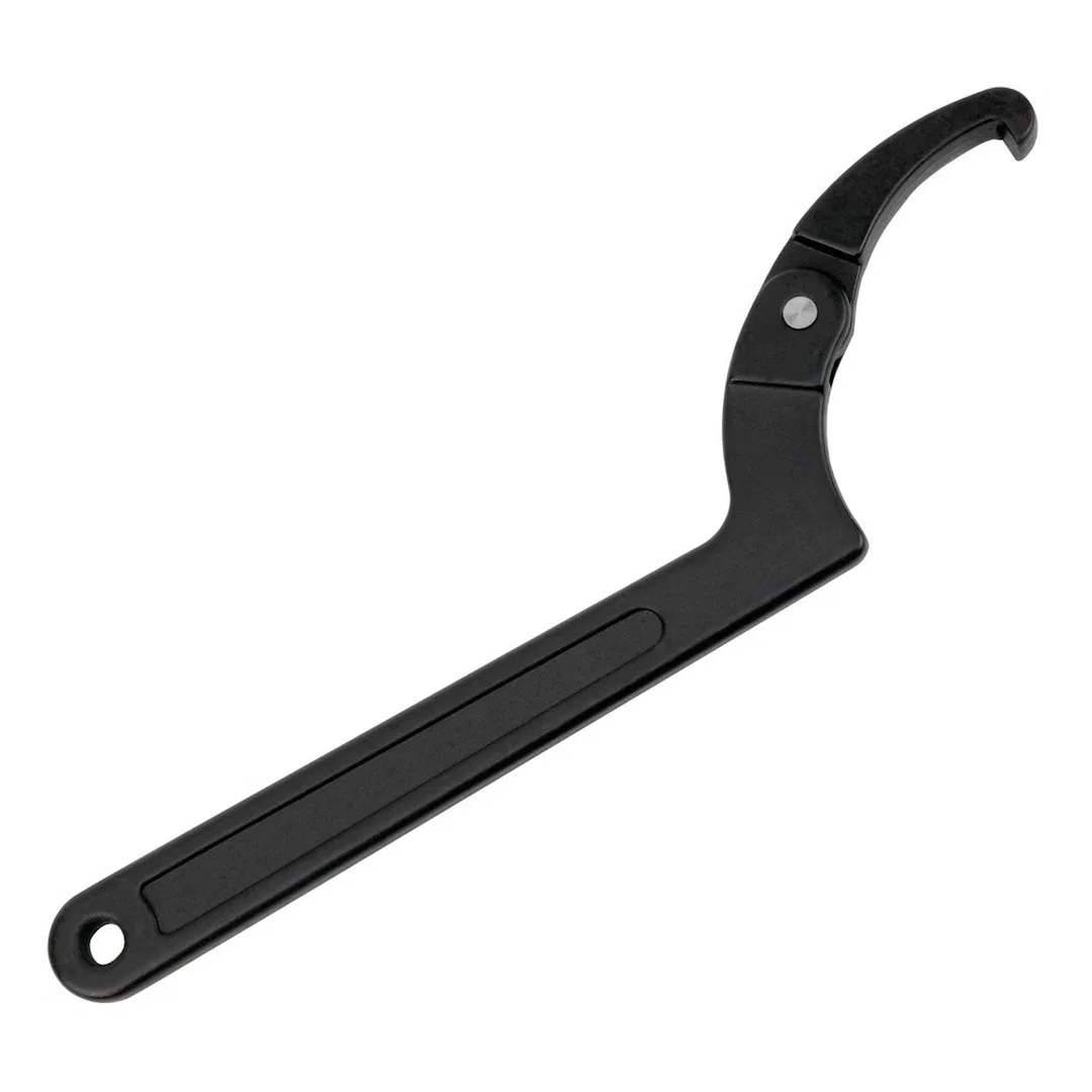 W30784 – PERFORM TOOL Spanner Wrench, Adjustable 2 To 4-3/4 Inch Jaw Hook Type Black Phosphate Chrome Vanadium Steel ...